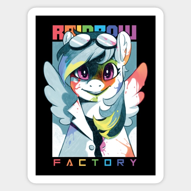 Ranbow Factory_BlueVariant Sticker by Agni